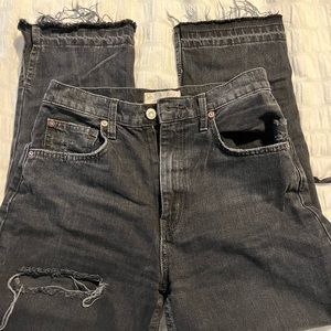 Free People Black Denim